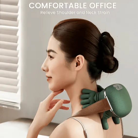 Smart Shiatsu Shoulder & Neck Massager | Heated Deep Tissue Massage for Pain Relief & Muscle Relaxation