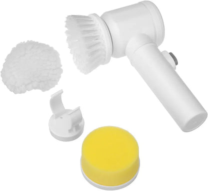 5-in-1 Electric Cleaning Brush – Cordless Handheld Scrubber with Interchangeable Brush Heads
