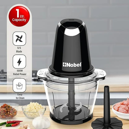 Nobel Electric Food Chopper – Powerful Mini Food Processor for Meat, Vegetables, Garlic, Onions & Nuts