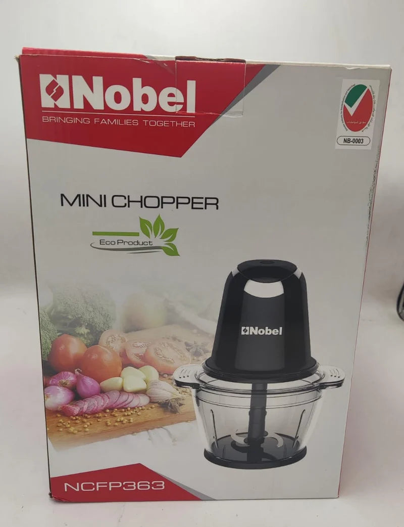 Nobel Electric Food Chopper – Powerful Mini Food Processor for Meat, Vegetables, Garlic, Onions & Nuts