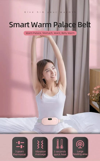 Premium Period Pain Relief Belt Rechargeable, Adjustable and Portable Period Belt for Woman