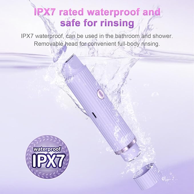 Double Head Electric Shaver for Women – Rechargeable Facial & Body Hair Remover